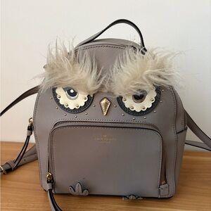 Kate Spade Gray Owl Backpack